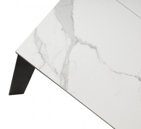 Стол CORNER 120 HIGH GLOSS STATUARIO керамика, стекло/ черный каркас, ®DISAUR в Нытве - nytva.mebel24.online | фото 8