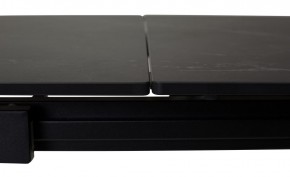 Стол CORNER 120 MATT BLACK MARBLE SOLID CERAMIC / BLACK, ®DISAUR в Нытве - nytva.mebel24.online | фото 1