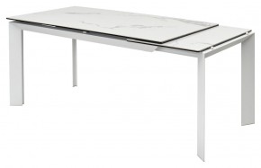 Стол CREMONA 140 HIGH GLOSS STATUARIO Белый мрамор глянцевый, керамика/ белый каркас, ®DISAUR в Нытве - nytva.mebel24.online | фото 7