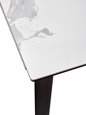 Стол CREMONA 140 MATTE STATUARIO Белый мрамор матовый, керамика/ черный каркас, ®DISAUR в Нытве - nytva.mebel24.online | фото 3