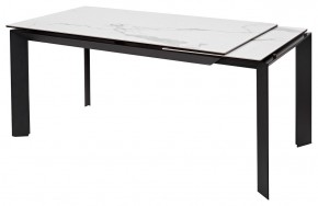 Стол CREMONA 140 MATTE STATUARIO Белый мрамор матовый, керамика/ черный каркас, ®DISAUR в Нытве - nytva.mebel24.online | фото 6