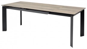 Стол CREMONA 180 KL-61 Под дерево, итальянская керамика / черный каркас, ®DISAUR в Нытве - nytva.mebel24.online | фото 1