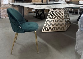 Стол ENNA 220 KL-188 Контрастный мрамор матовый, итальянская керамика/ каркас цвета шампань, ®DISAUR в Нытве - nytva.mebel24.online | фото 7