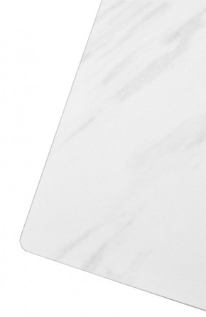Стол FONDI 180 MARBLES KL-99 Белый мрамор матовый, итальянская керамика/ черный каркас, ®DISAUR в Нытве - nytva.mebel24.online | фото 6