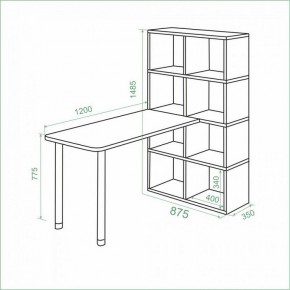 Стол компьютерный Bartolo в Нытве - nytva.mebel24.online | фото 2