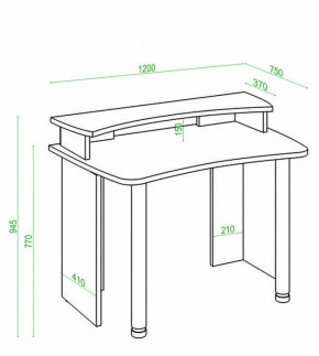 Стол компьютерный Домино Лайт СКЛ-Софт120+НКИЛ120 в Нытве - nytva.mebel24.online | фото 3