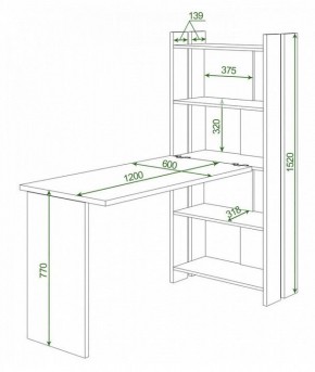Стол компьютерный Домино Lite СТЛ-ОВ+С120Прям без тумбы в Нытве - nytva.mebel24.online | фото 2