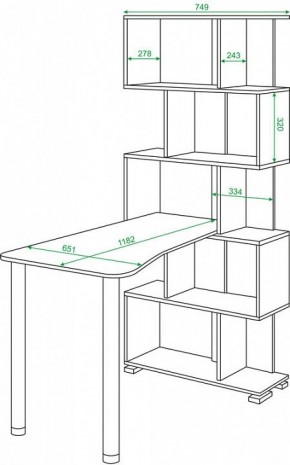 Стол компьютерный Домино нельсон СЛ-5СТ-2 в Нытве - nytva.mebel24.online | фото 2