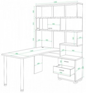 Стол компьютерный Домино нельсон СР-420/130 в Нытве - nytva.mebel24.online | фото 2