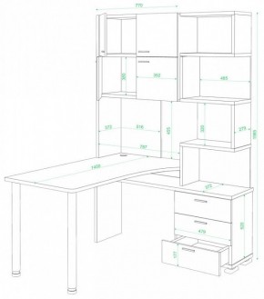 Стол компьютерный Домино нельсон СР-500М/140 в Нытве - nytva.mebel24.online | фото 2