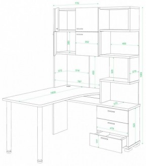 Стол компьютерный Домино нельсон СР-500М/190 в Нытве - nytva.mebel24.online | фото 2