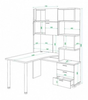 Стол компьютерный Домино нельсон СР-500М140 в Нытве - nytva.mebel24.online | фото 3