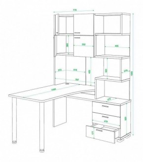 Стол компьютерный Домино нельсон СР-500М140 в Нытве - nytva.mebel24.online | фото 3