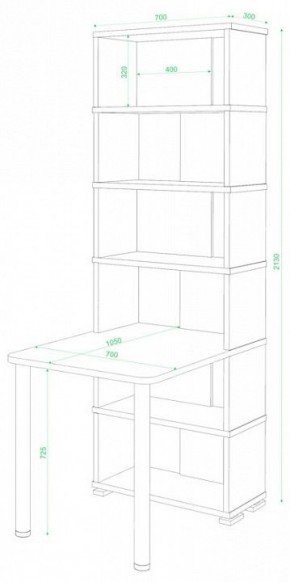Стол компьютерный Домино СБ-10М/6 в Нытве - nytva.mebel24.online | фото 2
