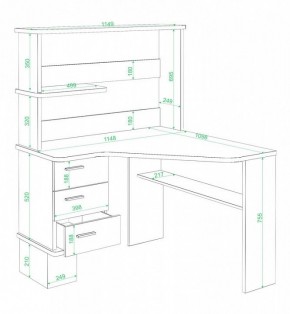 Стол компьютерный Домино СД-45 в Нытве - nytva.mebel24.online | фото 2