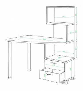 Стол компьютерный Домино СКМ-60 в Нытве - nytva.mebel24.online | фото 2