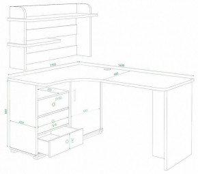 Стол компьютерный Домино СР-145 в Нытве - nytva.mebel24.online | фото 2