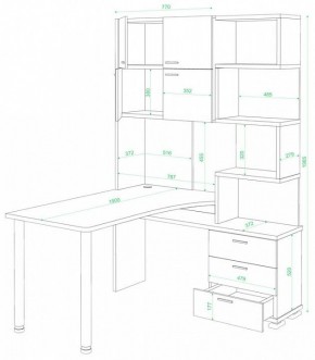 Стол компьютерный Домино СР-500М/190 в Нытве - nytva.mebel24.online | фото 2