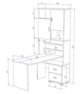 Стол компьютерный Домино СР-720/180 в Нытве - nytva.mebel24.online | фото 2