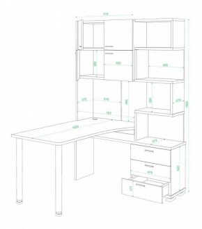 Стол компьютерный Латте СР-500М160 в Нытве - nytva.mebel24.online | фото 3