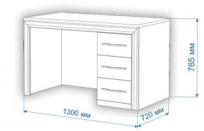 Стол компьютерный Нобиле СтЯ130+НСт130Д в Нытве - nytva.mebel24.online | фото 3