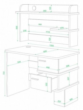 Стол компьютерный СД-15 в Нытве - nytva.mebel24.online | фото 2