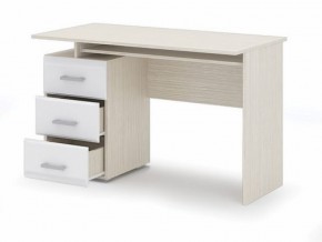 Стол компьютерный Симба Дуб белфорт-Белый глянец в Нытве - nytva.mebel24.online | фото 2