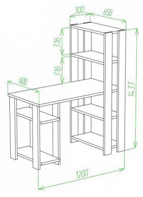 Стол компьютерный Slim СТН-145/120 в Нытве - nytva.mebel24.online | фото 2
