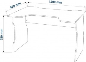 Стол компьютерный ВАРДИГ K1 120x82, антрацит/лайм в Нытве - nytva.mebel24.online | фото 3
