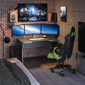 Стол компьютерный ВАРДИГ K1 120x82, антрацит/лайм в Нытве - nytva.mebel24.online | фото 4