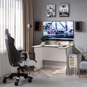 Стол компьютерный ВАРДИГ K2 100x82, белый/черный в Нытве - nytva.mebel24.online | фото 4