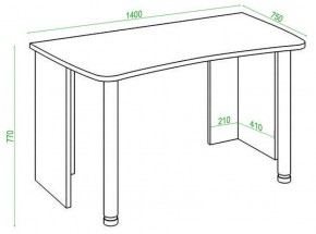 Стол офисный Домино lite СКЛ-Софт140 в Нытве - nytva.mebel24.online | фото 2