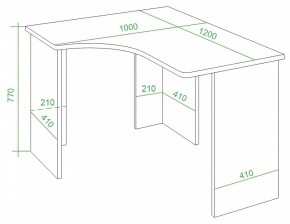 Стол письменный Домино Lite СКЛ-Угл120 в Нытве - nytva.mebel24.online | фото 3