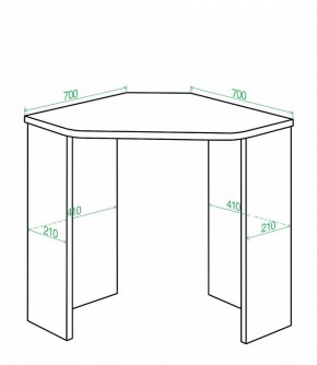 Стол письменный Домино Lite СКЛ-Угл70 в Нытве - nytva.mebel24.online | фото 2