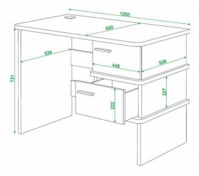 Стол письменный Домино нельсон СД-15С в Нытве - nytva.mebel24.online | фото 3