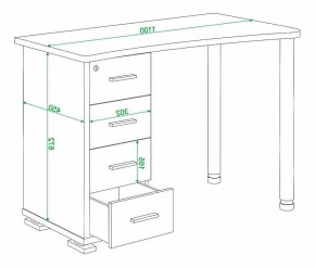 Стол письменный Домино нельсон СКМ-50 в Нытве - nytva.mebel24.online | фото 5