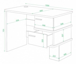 Стол письменный Домино СД-15 в Нытве - nytva.mebel24.online | фото 2