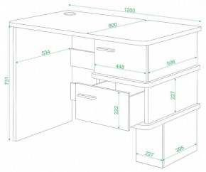 Стол письменный Домино СД-15 С в Нытве - nytva.mebel24.online | фото 2