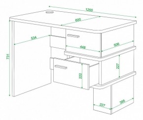 Стол письменный Домино СД-15С в Нытве - nytva.mebel24.online | фото 3