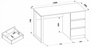 Стол письменный СПм-205 в Нытве - nytva.mebel24.online | фото 4