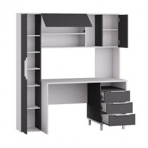 Стол рабочий 12.95 N Комфорт (Белый премиум, Серый Шифер) в Нытве - nytva.mebel24.online | фото 2