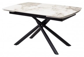 Стол RIVOLI 140 GLOSS LUXURY PANDORA SOLID CERAMIC / BLACK, ®DISAUR в Нытве - nytva.mebel24.online | фото 1