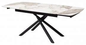 Стол RIVOLI 140 GLOSS LUXURY PANDORA SOLID CERAMIC / BLACK, ®DISAUR в Нытве - nytva.mebel24.online | фото 7