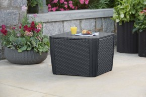 Стол-сундук Лузон Плюс (Luzon Plus Flat Wicker), графит в Нытве - nytva.mebel24.online | фото 1