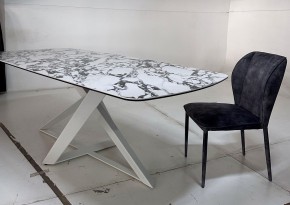 Стол VICENZA 220 BULGARI WHITE, керамика / белый, ®DISAUR в Нытве - nytva.mebel24.online | фото 4