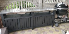 Столик для барбекю 415 Л (Unity Chef 415 L) графит в Нытве - nytva.mebel24.online | фото 1