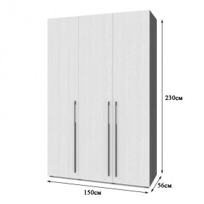 СТОУН С31 Шкаф 3-х створчатый с ящиками (анкор темный/анкор светлый) в Нытве - nytva.mebel24.online | фото 2