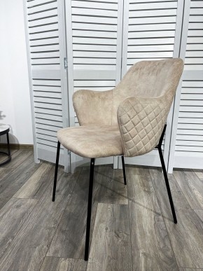 Стул AMARETTO VBP206 античный светло-бежевый, велюр без пальчикового эффекта /черный каркас, М-City в Нытве - nytva.mebel24.online | фото 7