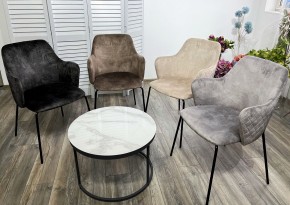 Стул AMARETTO VBP208 античный серо-бежевый/ черный каркас, М-City в Нытве - nytva.mebel24.online | фото 2