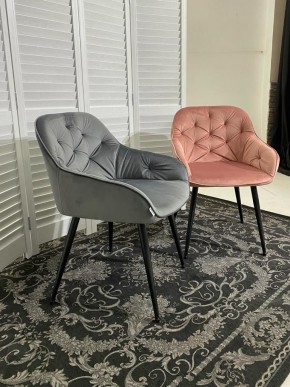 Стул BREEZE BLUVEL-14 GREY, велюр / черный каркас М-City в Нытве - nytva.mebel24.online | фото 4